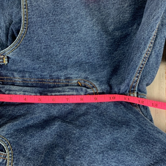 Levis "505" boot cut blue jeans sz 35 x 30 - Picture 7 of 15